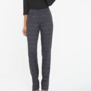 NYDJ Plaid Straight Fit Ponte Knit Pant -Size 6P